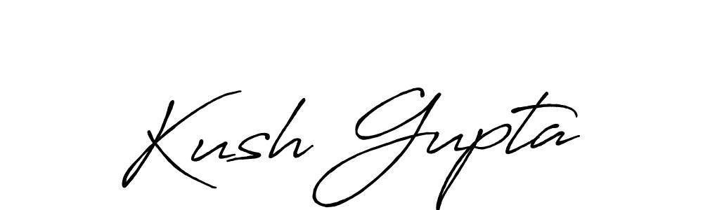 Use a signature maker to create a handwritten signature online. With this signature software, you can design (Antro_Vectra_Bolder) your own signature for name Kush Gupta. Kush Gupta signature style 7 images and pictures png