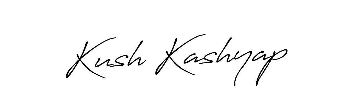 Also we have Kush Kashyap name is the best signature style. Create professional handwritten signature collection using Antro_Vectra_Bolder autograph style. Kush Kashyap signature style 7 images and pictures png