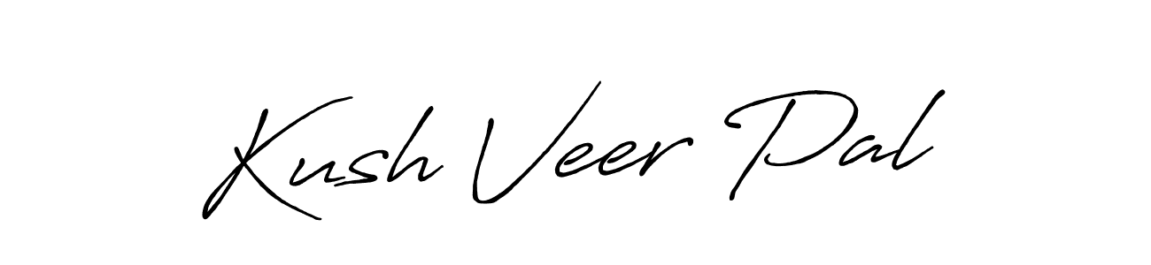 Kush Veer Pal stylish signature style. Best Handwritten Sign (Antro_Vectra_Bolder) for my name. Handwritten Signature Collection Ideas for my name Kush Veer Pal. Kush Veer Pal signature style 7 images and pictures png