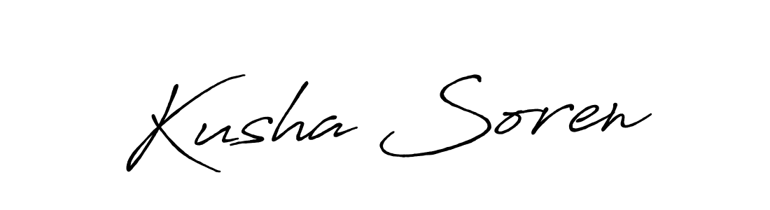 How to Draw Kusha Soren signature style? Antro_Vectra_Bolder is a latest design signature styles for name Kusha Soren. Kusha Soren signature style 7 images and pictures png
