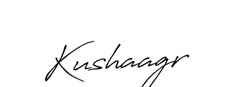 Design your own signature with our free online signature maker. With this signature software, you can create a handwritten (Antro_Vectra_Bolder) signature for name Kushaagr. Kushaagr signature style 7 images and pictures png