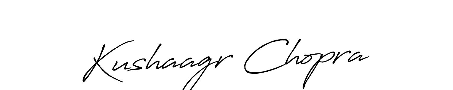 Use a signature maker to create a handwritten signature online. With this signature software, you can design (Antro_Vectra_Bolder) your own signature for name Kushaagr Chopra. Kushaagr Chopra signature style 7 images and pictures png