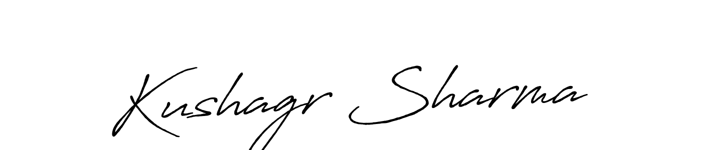 if you are searching for the best signature style for your name Kushagr Sharma. so please give up your signature search. here we have designed multiple signature styles  using Antro_Vectra_Bolder. Kushagr Sharma signature style 7 images and pictures png