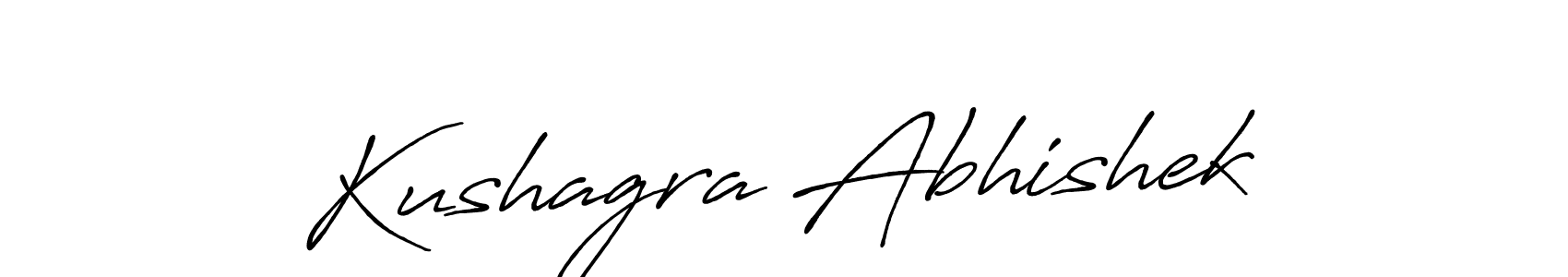 This is the best signature style for the Kushagra Abhishek name. Also you like these signature font (Antro_Vectra_Bolder). Mix name signature. Kushagra Abhishek signature style 7 images and pictures png