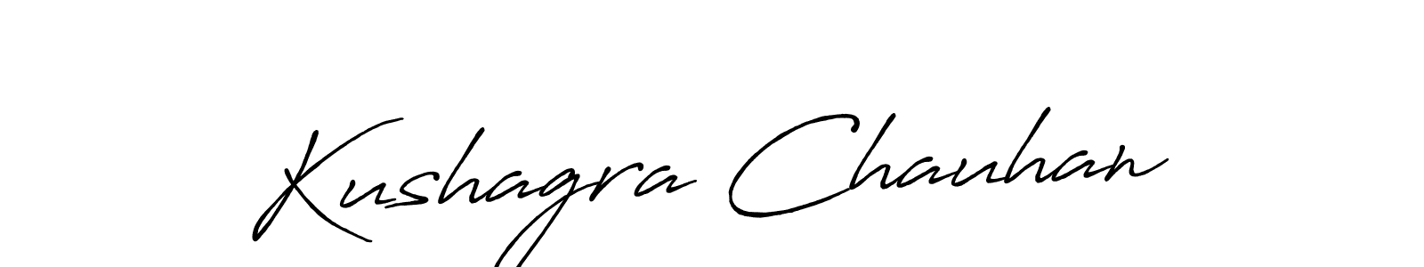 How to Draw Kushagra Chauhan signature style? Antro_Vectra_Bolder is a latest design signature styles for name Kushagra Chauhan. Kushagra Chauhan signature style 7 images and pictures png