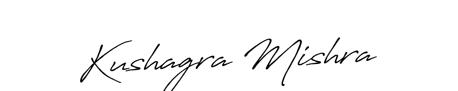 Kushagra Mishra stylish signature style. Best Handwritten Sign (Antro_Vectra_Bolder) for my name. Handwritten Signature Collection Ideas for my name Kushagra Mishra. Kushagra Mishra signature style 7 images and pictures png