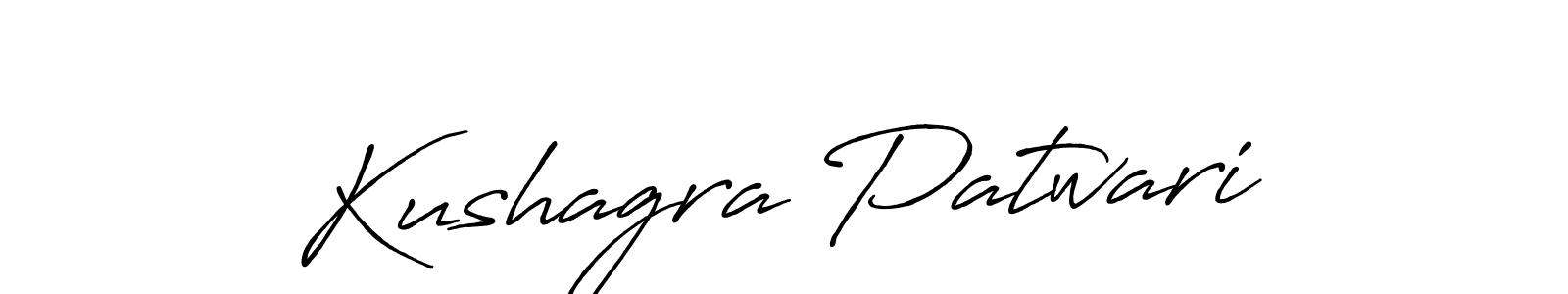 Design your own signature with our free online signature maker. With this signature software, you can create a handwritten (Antro_Vectra_Bolder) signature for name Kushagra Patwari. Kushagra Patwari signature style 7 images and pictures png