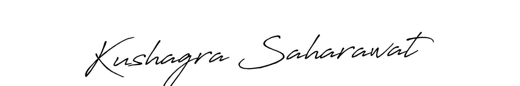 Kushagra Saharawat stylish signature style. Best Handwritten Sign (Antro_Vectra_Bolder) for my name. Handwritten Signature Collection Ideas for my name Kushagra Saharawat. Kushagra Saharawat signature style 7 images and pictures png