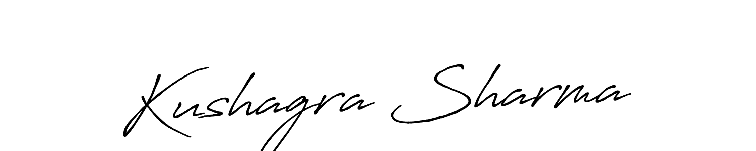 This is the best signature style for the Kushagra Sharma name. Also you like these signature font (Antro_Vectra_Bolder). Mix name signature. Kushagra Sharma signature style 7 images and pictures png