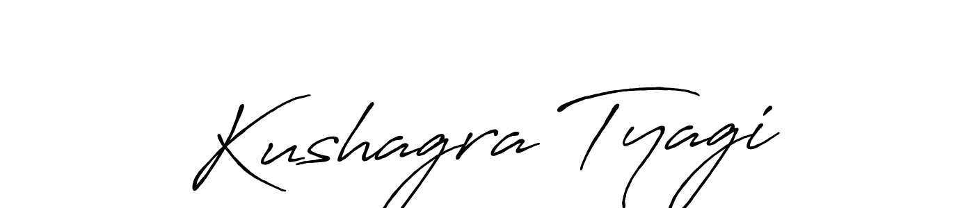 Similarly Antro_Vectra_Bolder is the best handwritten signature design. Signature creator online .You can use it as an online autograph creator for name Kushagra Tyagi. Kushagra Tyagi signature style 7 images and pictures png