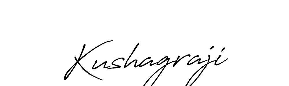 Design your own signature with our free online signature maker. With this signature software, you can create a handwritten (Antro_Vectra_Bolder) signature for name Kushagraji. Kushagraji signature style 7 images and pictures png