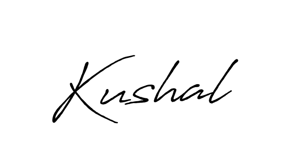 How to make Kushal name signature. Use Antro_Vectra_Bolder style for creating short signs online. This is the latest handwritten sign. Kushal signature style 7 images and pictures png