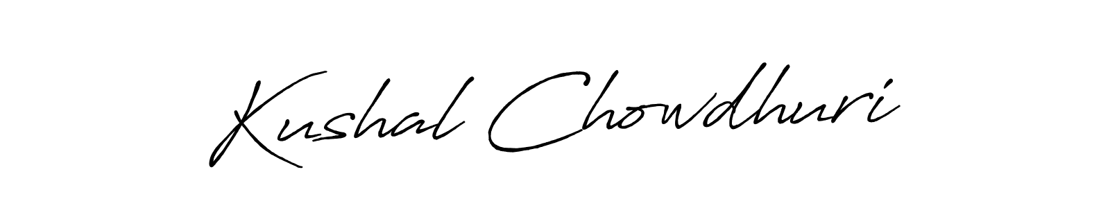 You should practise on your own different ways (Antro_Vectra_Bolder) to write your name (Kushal Chowdhuri) in signature. don't let someone else do it for you. Kushal Chowdhuri signature style 7 images and pictures png