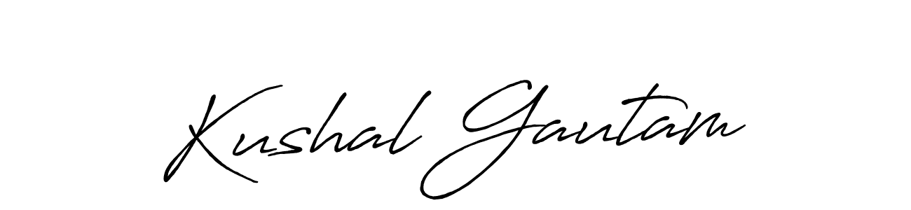 Make a beautiful signature design for name Kushal Gautam. Use this online signature maker to create a handwritten signature for free. Kushal Gautam signature style 7 images and pictures png