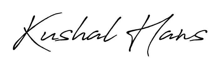 Design your own signature with our free online signature maker. With this signature software, you can create a handwritten (Antro_Vectra_Bolder) signature for name Kushal Hans. Kushal Hans signature style 7 images and pictures png