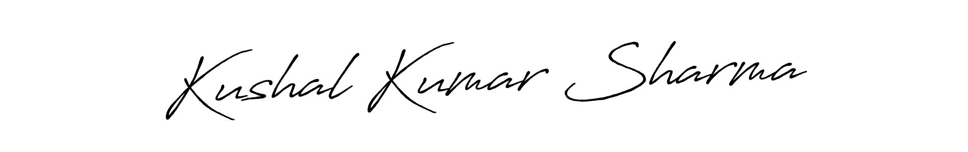 Use a signature maker to create a handwritten signature online. With this signature software, you can design (Antro_Vectra_Bolder) your own signature for name Kushal Kumar Sharma. Kushal Kumar Sharma signature style 7 images and pictures png