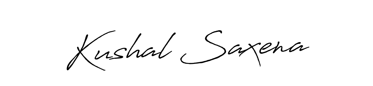 How to make Kushal Saxena signature? Antro_Vectra_Bolder is a professional autograph style. Create handwritten signature for Kushal Saxena name. Kushal Saxena signature style 7 images and pictures png