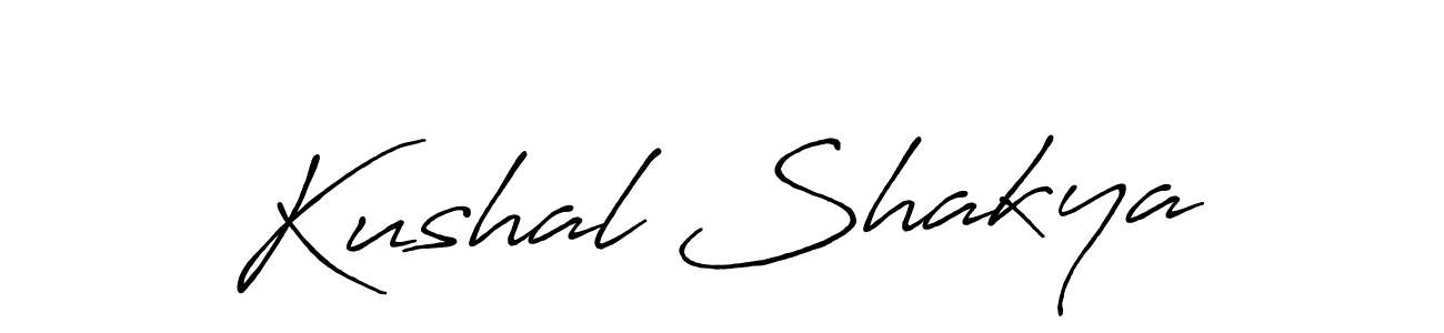 Kushal Shakya stylish signature style. Best Handwritten Sign (Antro_Vectra_Bolder) for my name. Handwritten Signature Collection Ideas for my name Kushal Shakya. Kushal Shakya signature style 7 images and pictures png