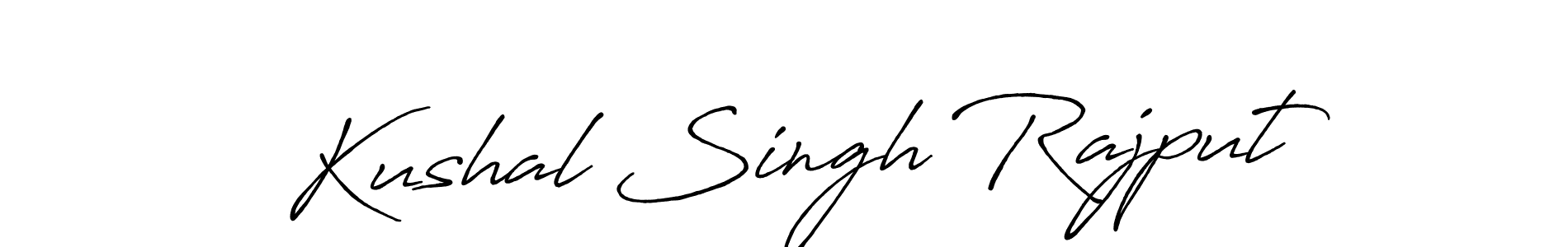 Create a beautiful signature design for name Kushal Singh Rajput. With this signature (Antro_Vectra_Bolder) fonts, you can make a handwritten signature for free. Kushal Singh Rajput signature style 7 images and pictures png