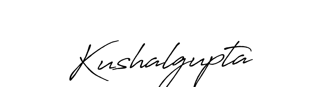 Kushalgupta stylish signature style. Best Handwritten Sign (Antro_Vectra_Bolder) for my name. Handwritten Signature Collection Ideas for my name Kushalgupta. Kushalgupta signature style 7 images and pictures png