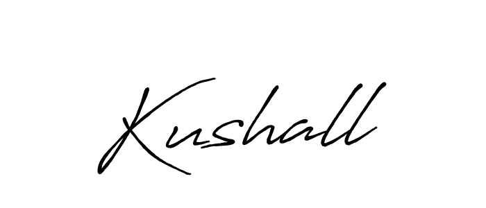 Kushall stylish signature style. Best Handwritten Sign (Antro_Vectra_Bolder) for my name. Handwritten Signature Collection Ideas for my name Kushall. Kushall signature style 7 images and pictures png