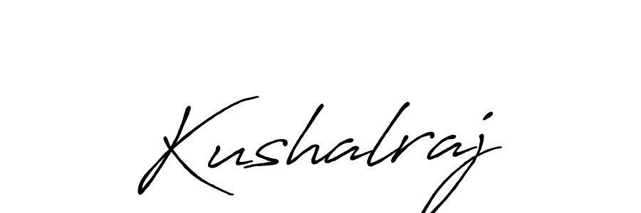 Kushalraj stylish signature style. Best Handwritten Sign (Antro_Vectra_Bolder) for my name. Handwritten Signature Collection Ideas for my name Kushalraj. Kushalraj signature style 7 images and pictures png