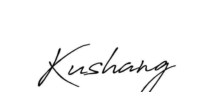 Similarly Antro_Vectra_Bolder is the best handwritten signature design. Signature creator online .You can use it as an online autograph creator for name Kushang. Kushang signature style 7 images and pictures png