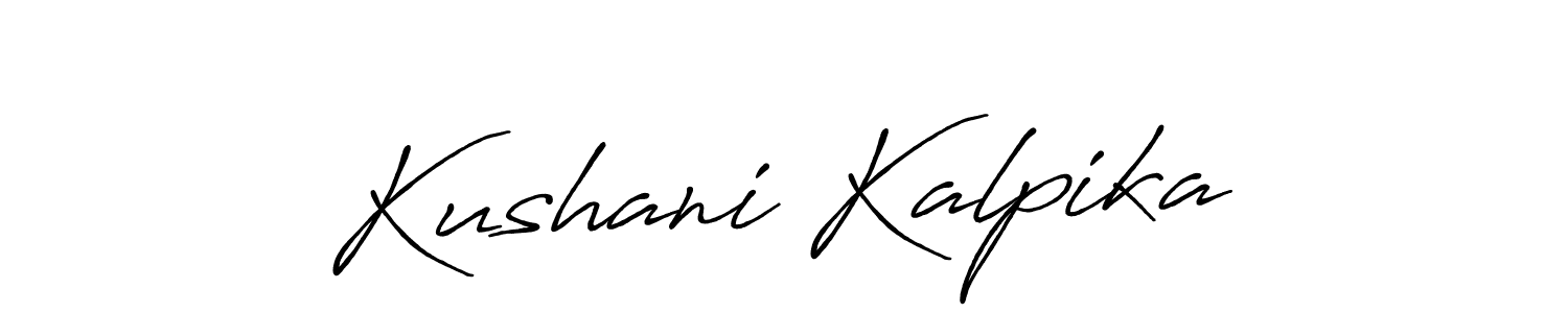 Similarly Antro_Vectra_Bolder is the best handwritten signature design. Signature creator online .You can use it as an online autograph creator for name Kushani Kalpika. Kushani Kalpika signature style 7 images and pictures png