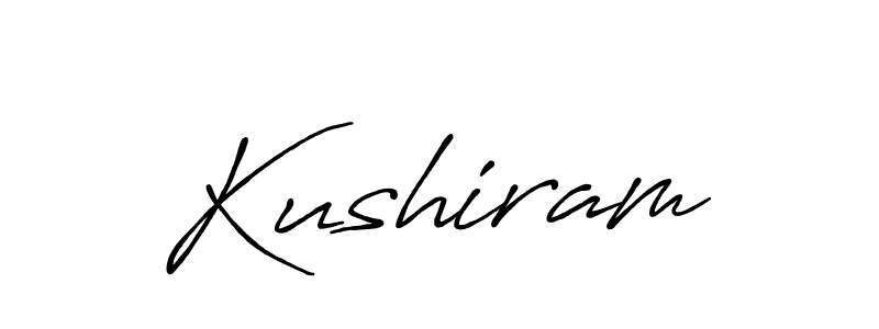 Kushiram stylish signature style. Best Handwritten Sign (Antro_Vectra_Bolder) for my name. Handwritten Signature Collection Ideas for my name Kushiram. Kushiram signature style 7 images and pictures png