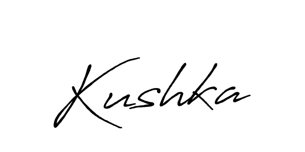 Make a beautiful signature design for name Kushka. With this signature (Antro_Vectra_Bolder) style, you can create a handwritten signature for free. Kushka signature style 7 images and pictures png