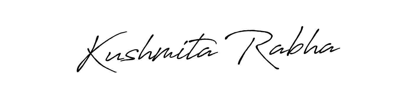 Make a beautiful signature design for name Kushmita Rabha. With this signature (Antro_Vectra_Bolder) style, you can create a handwritten signature for free. Kushmita Rabha signature style 7 images and pictures png