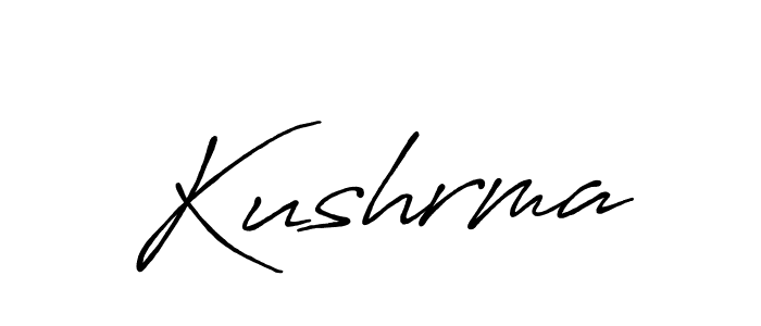 The best way (Antro_Vectra_Bolder) to make a short signature is to pick only two or three words in your name. The name Kushrma include a total of six letters. For converting this name. Kushrma signature style 7 images and pictures png