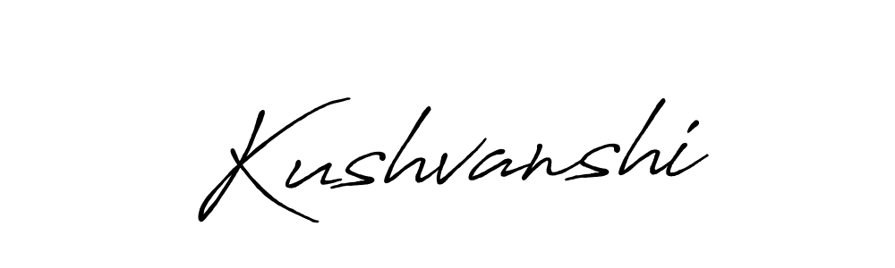 How to make Kushvanshi name signature. Use Antro_Vectra_Bolder style for creating short signs online. This is the latest handwritten sign. Kushvanshi signature style 7 images and pictures png