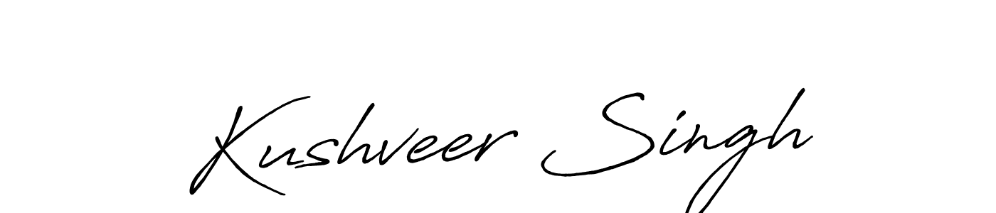 Similarly Antro_Vectra_Bolder is the best handwritten signature design. Signature creator online .You can use it as an online autograph creator for name Kushveer Singh. Kushveer Singh signature style 7 images and pictures png