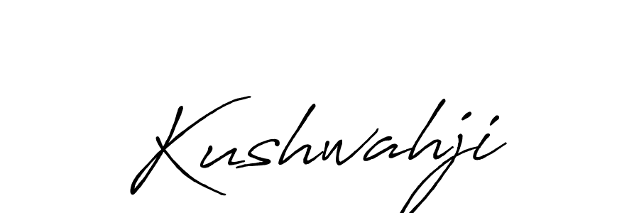 How to make Kushwahji name signature. Use Antro_Vectra_Bolder style for creating short signs online. This is the latest handwritten sign. Kushwahji signature style 7 images and pictures png