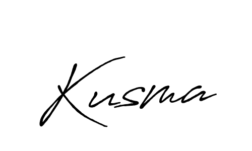 How to make Kusma name signature. Use Antro_Vectra_Bolder style for creating short signs online. This is the latest handwritten sign. Kusma signature style 7 images and pictures png
