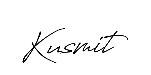 Create a beautiful signature design for name Kusmit. With this signature (Antro_Vectra_Bolder) fonts, you can make a handwritten signature for free. Kusmit signature style 7 images and pictures png