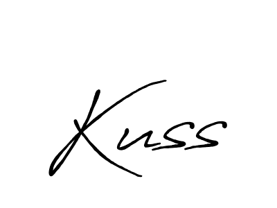 How to make Kuss name signature. Use Antro_Vectra_Bolder style for creating short signs online. This is the latest handwritten sign. Kuss signature style 7 images and pictures png