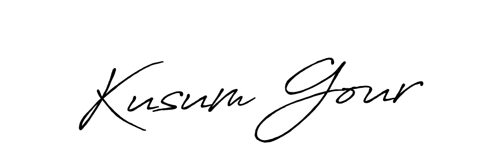 Here are the top 10 professional signature styles for the name Kusum Gour. These are the best autograph styles you can use for your name. Kusum Gour signature style 7 images and pictures png