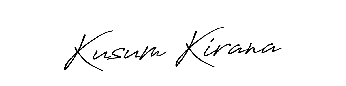 It looks lik you need a new signature style for name Kusum Kirana. Design unique handwritten (Antro_Vectra_Bolder) signature with our free signature maker in just a few clicks. Kusum Kirana signature style 7 images and pictures png