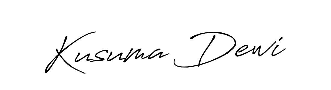 Also we have Kusuma Dewi name is the best signature style. Create professional handwritten signature collection using Antro_Vectra_Bolder autograph style. Kusuma Dewi signature style 7 images and pictures png