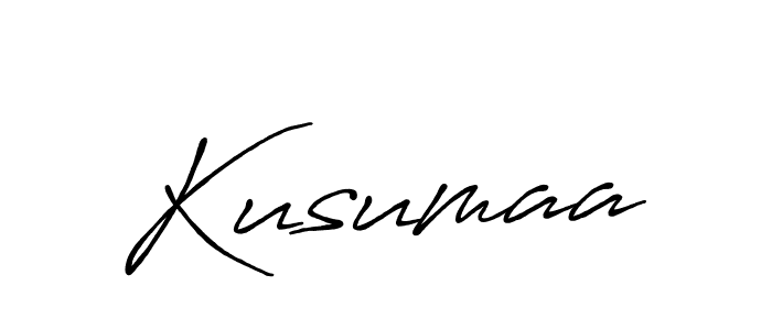 The best way (Antro_Vectra_Bolder) to make a short signature is to pick only two or three words in your name. The name Kusumaa include a total of six letters. For converting this name. Kusumaa signature style 7 images and pictures png