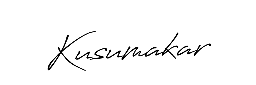 How to make Kusumakar name signature. Use Antro_Vectra_Bolder style for creating short signs online. This is the latest handwritten sign. Kusumakar signature style 7 images and pictures png