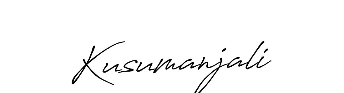 How to Draw Kusumanjali signature style? Antro_Vectra_Bolder is a latest design signature styles for name Kusumanjali. Kusumanjali signature style 7 images and pictures png