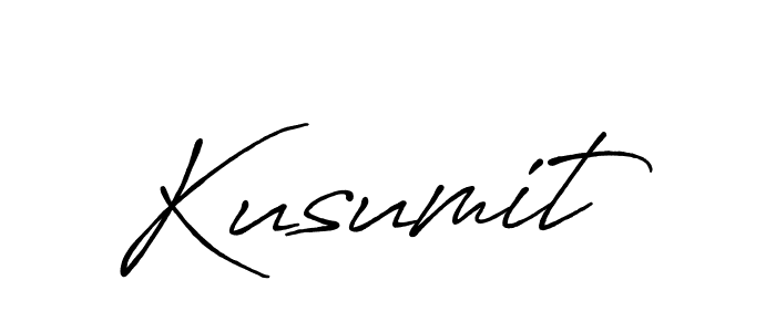 Use a signature maker to create a handwritten signature online. With this signature software, you can design (Antro_Vectra_Bolder) your own signature for name Kusumit. Kusumit signature style 7 images and pictures png