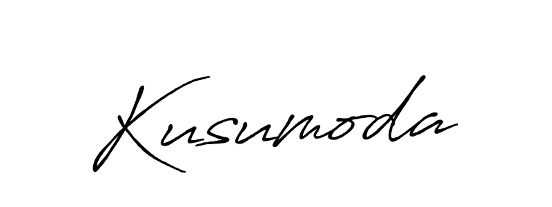 Make a beautiful signature design for name Kusumoda. With this signature (Antro_Vectra_Bolder) style, you can create a handwritten signature for free. Kusumoda signature style 7 images and pictures png