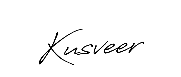 Create a beautiful signature design for name Kusveer. With this signature (Antro_Vectra_Bolder) fonts, you can make a handwritten signature for free. Kusveer signature style 7 images and pictures png