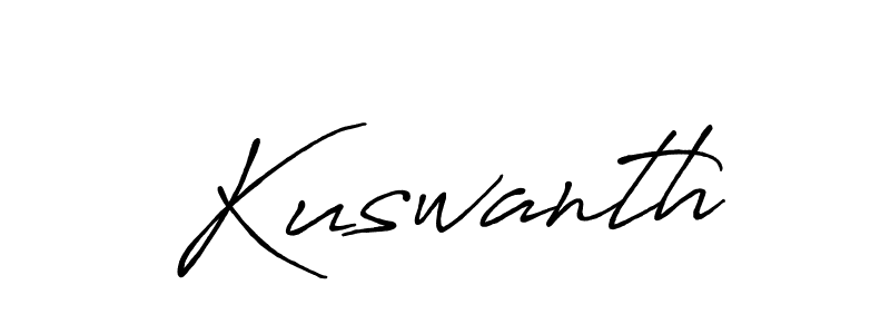 Design your own signature with our free online signature maker. With this signature software, you can create a handwritten (Antro_Vectra_Bolder) signature for name Kuswanth. Kuswanth signature style 7 images and pictures png