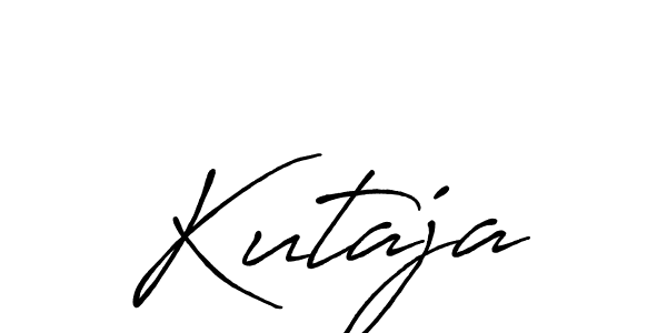 Once you've used our free online signature maker to create your best signature Antro_Vectra_Bolder style, it's time to enjoy all of the benefits that Kutaja name signing documents. Kutaja signature style 7 images and pictures png