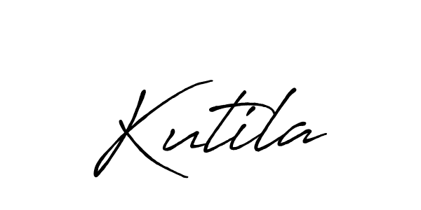 How to Draw Kutila signature style? Antro_Vectra_Bolder is a latest design signature styles for name Kutila. Kutila signature style 7 images and pictures png